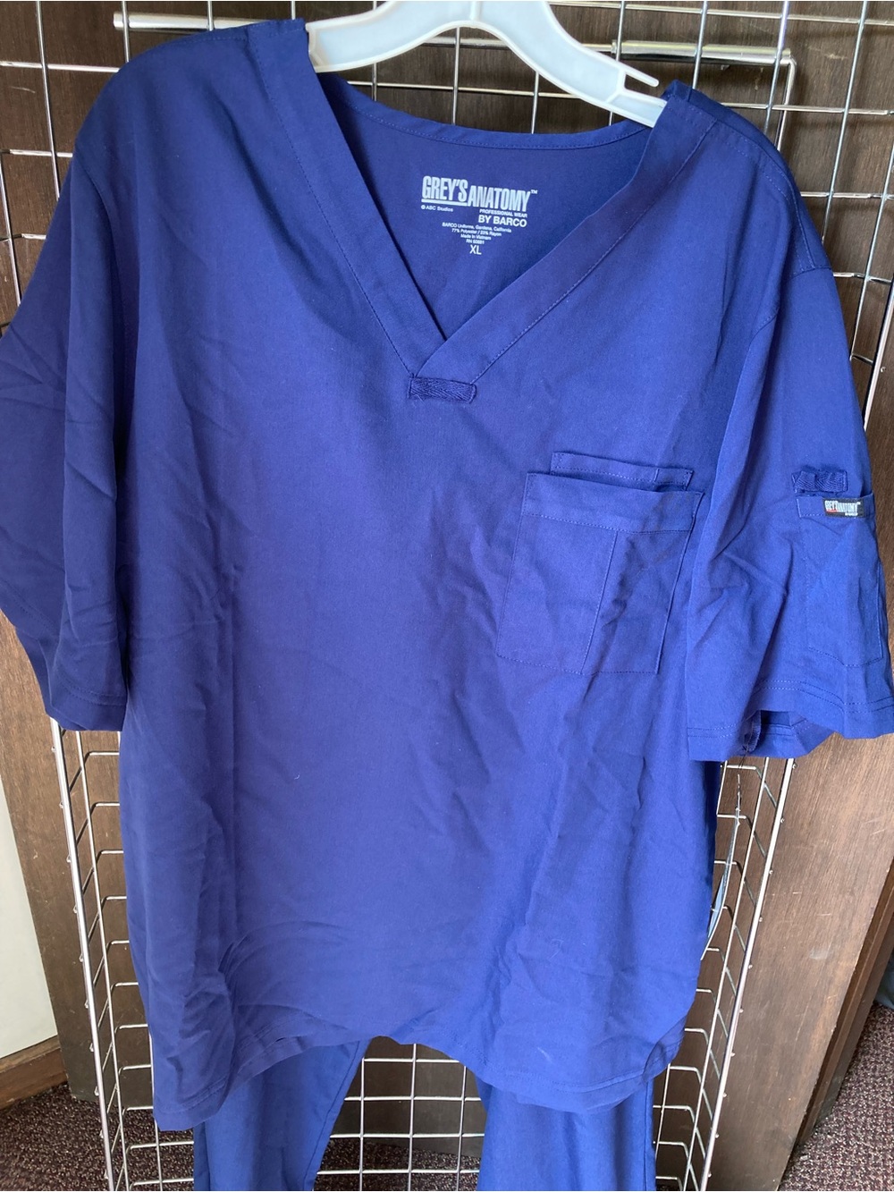 Grey's Anatomy Men’s XL Scrub Set - Navy Blue, NWT